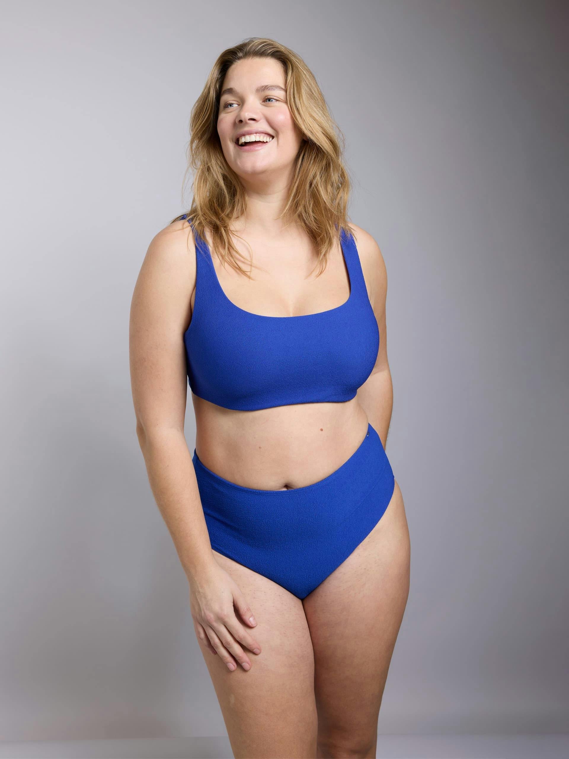 blå bikini dame blå bikini dame